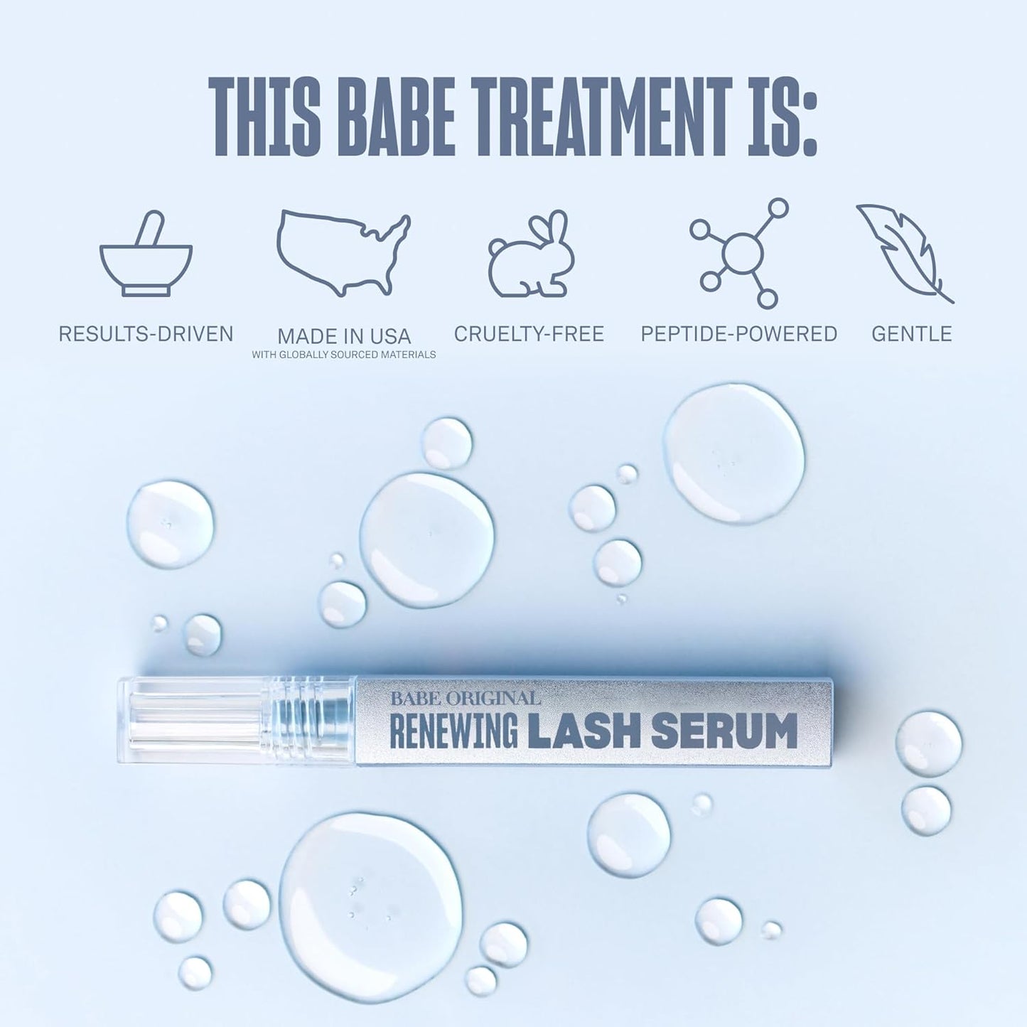 BABE ORIGINA  Renewing Lash Serum 4 Month Supply (6 mL)