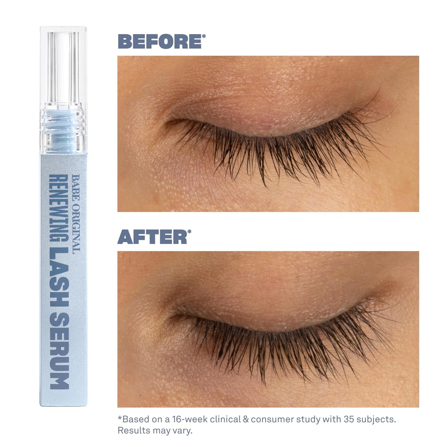BABE ORIGINA  Renewing Lash Serum 4 Month Supply (6 mL)